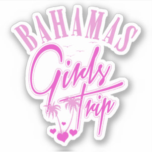Vakantie Meisjes Trip Bahama's Sticker Cruise