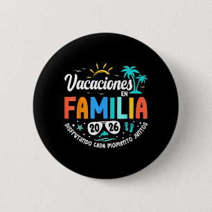 Vakantie Met Familie 2026 Zomer Matching Mexico Ronde Button 5,7 Cm