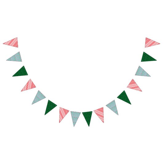 Vakantie Mid Mod Triangle Bunting Banner (Alle)