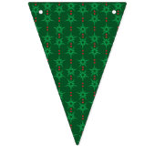 Vakantie Mid Mod Triangle Bunting Banner (Derde vlag)