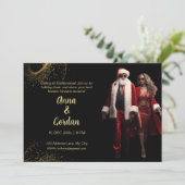 Vakantie mode fashionistas feest uitnodigen bedankkaart (Staand voorkant)