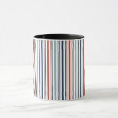 Vakantie moderne Stripes koffie Mok (Midden)