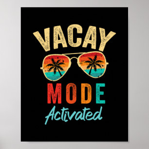 Vakantie Modus Geactiveerd Vakantie Zomer Cruise U Poster