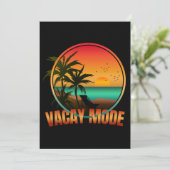 VAKANTIE MODUS KAART (Staand voorkant)