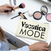 Vakantie modus Neutraal Zwart Vet Typografie Etui