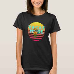 Vakantie Modus Retro Swinger Ondersteboven Ananas T-shirt