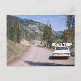  vakantie Montana Road Trip Classic Car Briefkaart