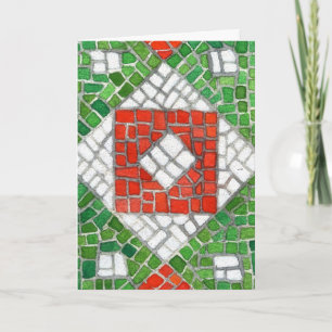 VAKANTIE MOZAÏEK Kerst Kaart / Verticaal