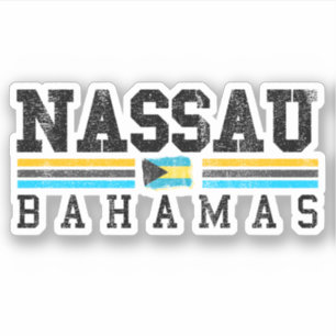 Vakantie Nassau Bahamas Vlag Sticker Cruise
