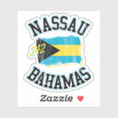 Vakantie Nassau Bahamas Vlag Sticker Cruise (Vel)