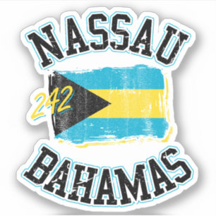 Vakantie Nassau Bahamas Vlag Sticker Cruise