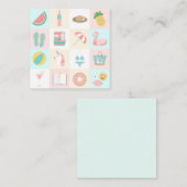 Vakantie Notitiekaartje (Voorkant / Achterkant)