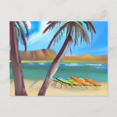 Vakantie Ocean en Palm Trees | Contact houden Briefkaart (Voorkant)