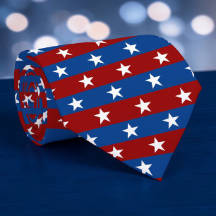 Vakantie - Onafhankelijkheidsdag Patriottische USA Stropdas