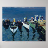 Vakantie op de Hudson | George Luks Poster (Voorkant)