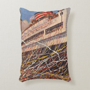 Vakantie op een oud cruiseschip; Bon Voyage-feest! Accent Kussen