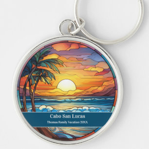 Vakantie op het strand van Cabo San Lucas Sleutelhanger