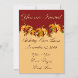 Vakantie Open Huis November Thanksgiving Feestdagenkaart