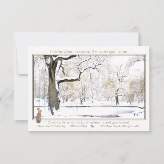 Vakantie Open Huis: uitnodiging (Voorkant)