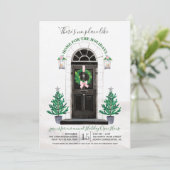 Vakantie Open Huis Uitnodiging (Staand voorkant)