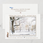 Vakantie Open Huis: uitnodiging/kaart Kaart (Voorkant / Achterkant)