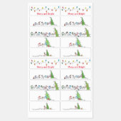 Vakantie opslag en cadeau labels (Vel)