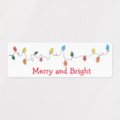 Vakantie opslag en cadeau labels (Design 1)