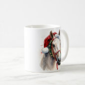 Vakantie paard Kerstmis koffie mok (Voorkant rechts)