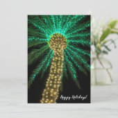 Vakantie Palm Tree Holiday Kaart (Staand voorkant)