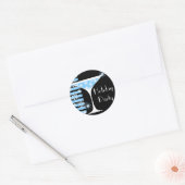 Vakantie Party Sneeuwvlok Cocktail Sticker (Envelop)