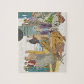  vakantie, passagiersschip op dek legpuzzel (Verticaal)