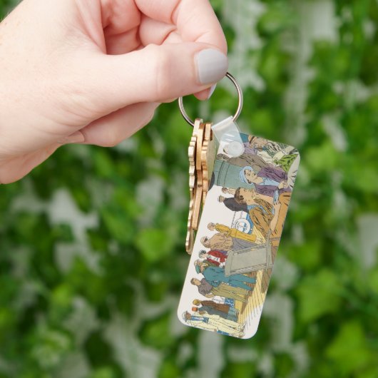  vakantie, passagiersschip op dek sleutelhanger (Hand)