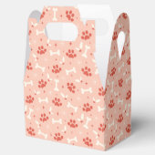 Vakantie Paws & Botten Kerstpatroon Bedankdoosjes (Geopend)