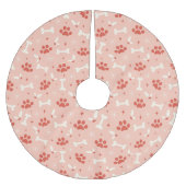 Vakantie Paws & Botten Kerstpatroon Kerstboom Rok (Voorkant)