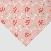 Vakantie Paws & Botten Kerstpatroon Tissuepapier (Detail)