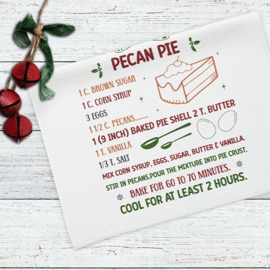 Vakantie Pecan Pie Recept Kerstmis Theedoek