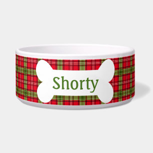 Vakantie Plaid Gepersonaliseerde Pet Bowl Voerbakje