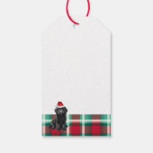 Vakantie Plaid Labradoodle Hondenliefhebber Kerst Cadeaulabel (Achterkant)