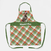 Vakantie Plaid Schattige GWP Pointer Santa Dog Chr Schort (Voorkant)