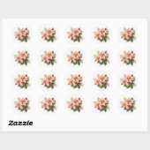 Vakantie Poinsettia Stickers (Vel)