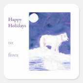 Vakantie Polar Beer sticker (Voorkant)