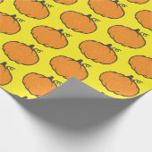 Vakantie pompoen  stijl tekening cadeaupapier (Hoek)