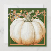 Vakantie Pompoen Thanksgiving Diner Uitnodiging (Achterkant)