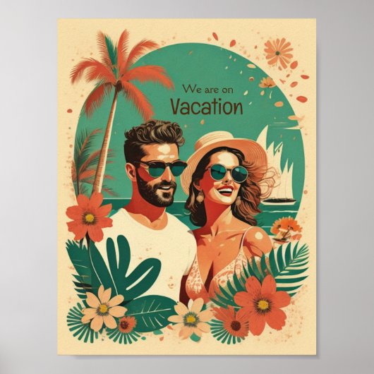 vakantie poster (Voorkant)