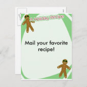 Vakantie recept feestdagenkaart (Voorkant / Achterkant)