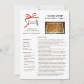 Vakantie recepten Green Stuff Kerst Kaart (Voorkant)