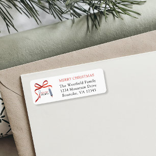 Vakantie Recepten Kerst Kaart Retouradres Etiket