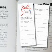 Vakantie recepten kookboek paginanummers