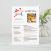 Vakantie recepten Mincemeat Muffins Kerst Kaart (Staand voorkant)