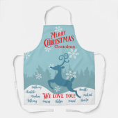 Vakantie Rendier Gepersonaliseerd Schort (Voorkant)